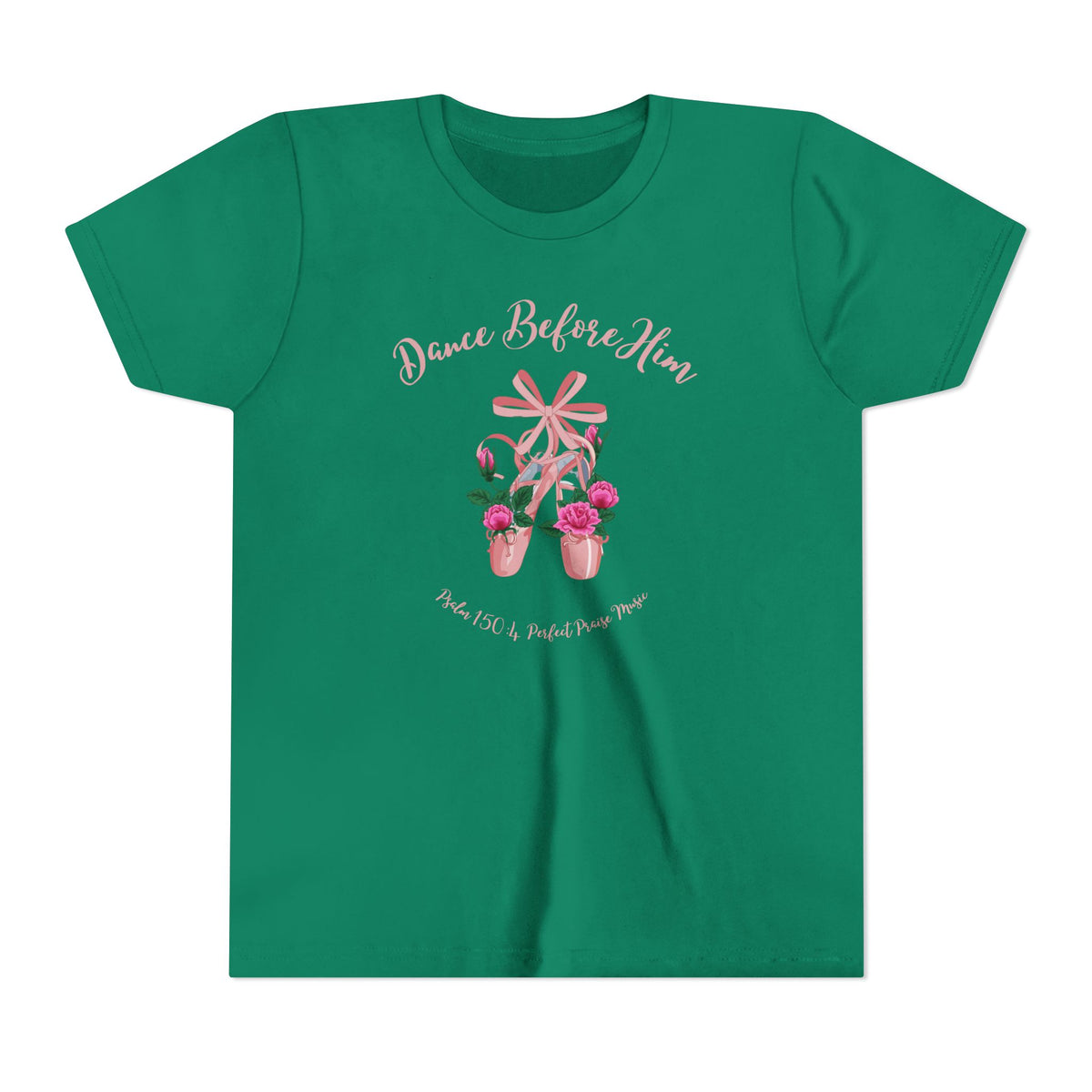 Dance Before Him Ballet Slippers Worship Youth Short Sleeve Tee