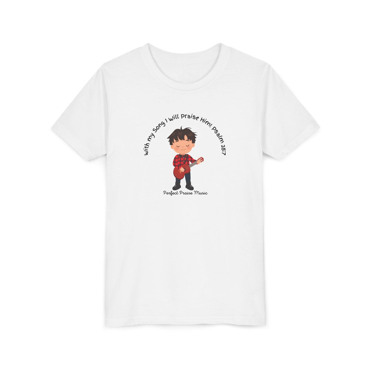 &quot;With My Song&quot; Boy Guitar Youth Worship Tee