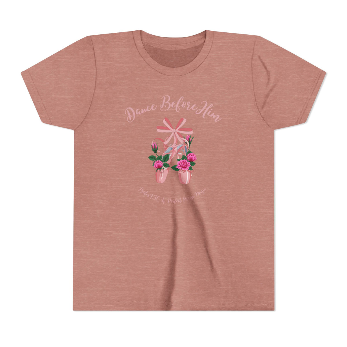 Dance Before Him Ballet Slippers Worship Youth Short Sleeve Tee