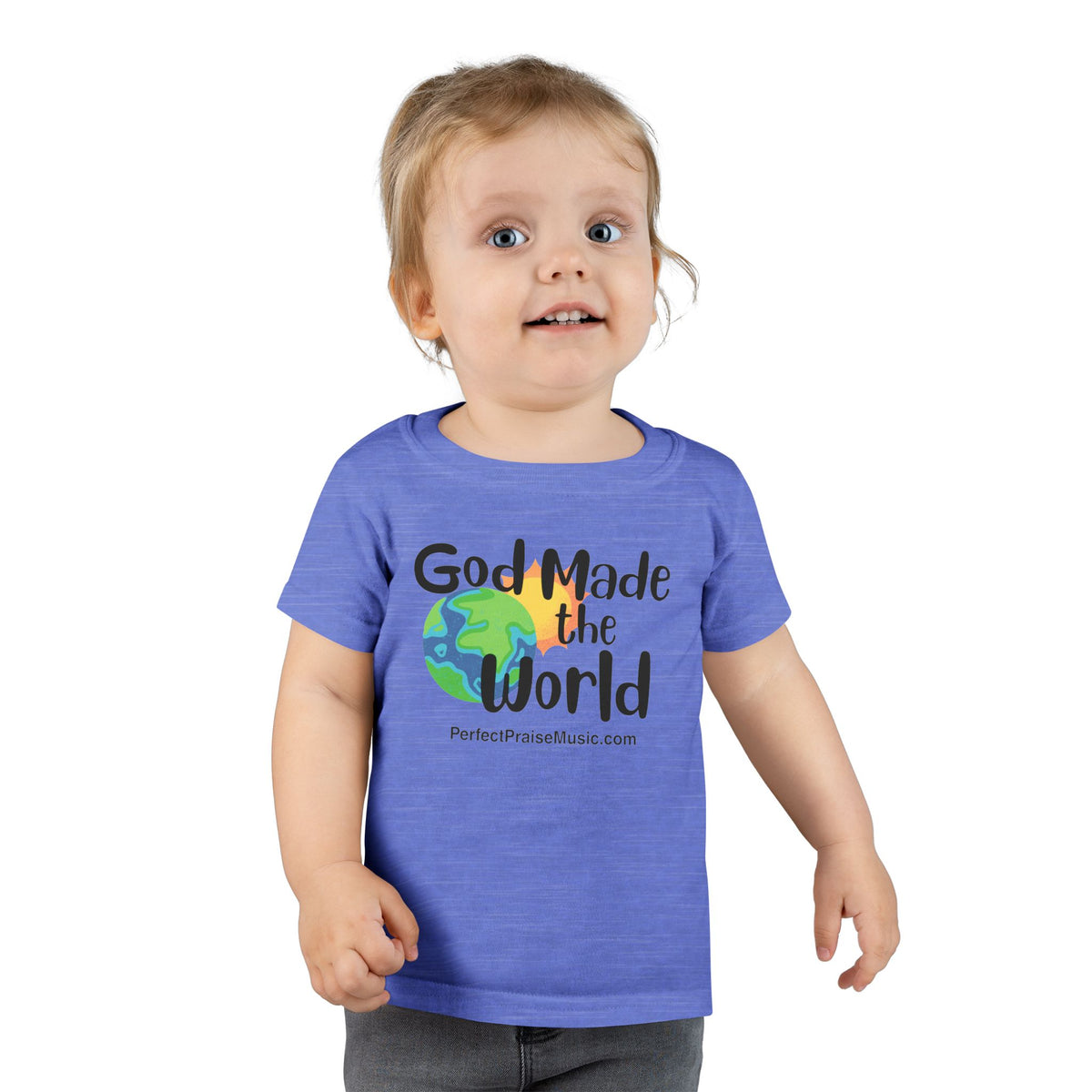 God Made the World toddler tee