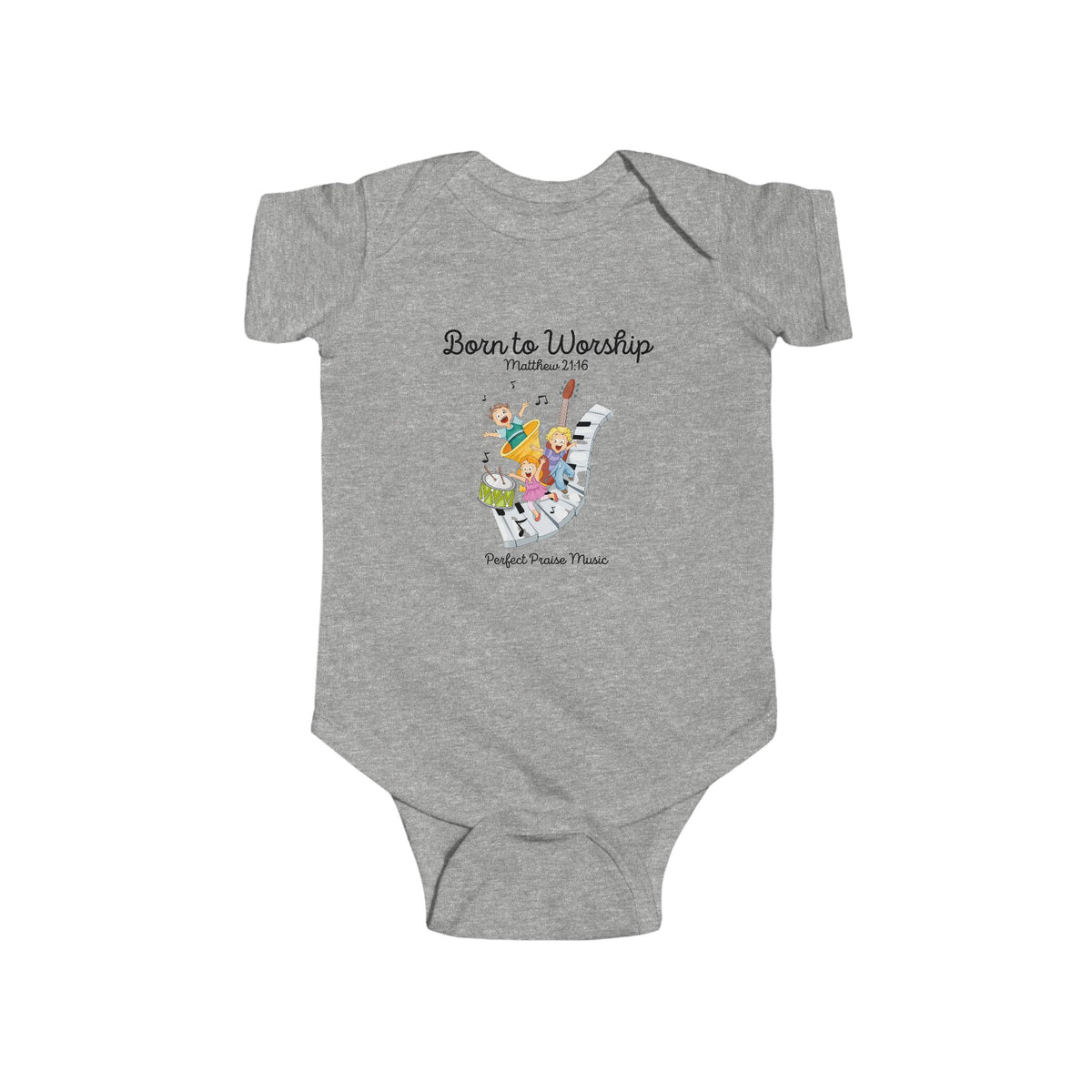 &quot;Born to Worship&quot; Baby Bodysuit