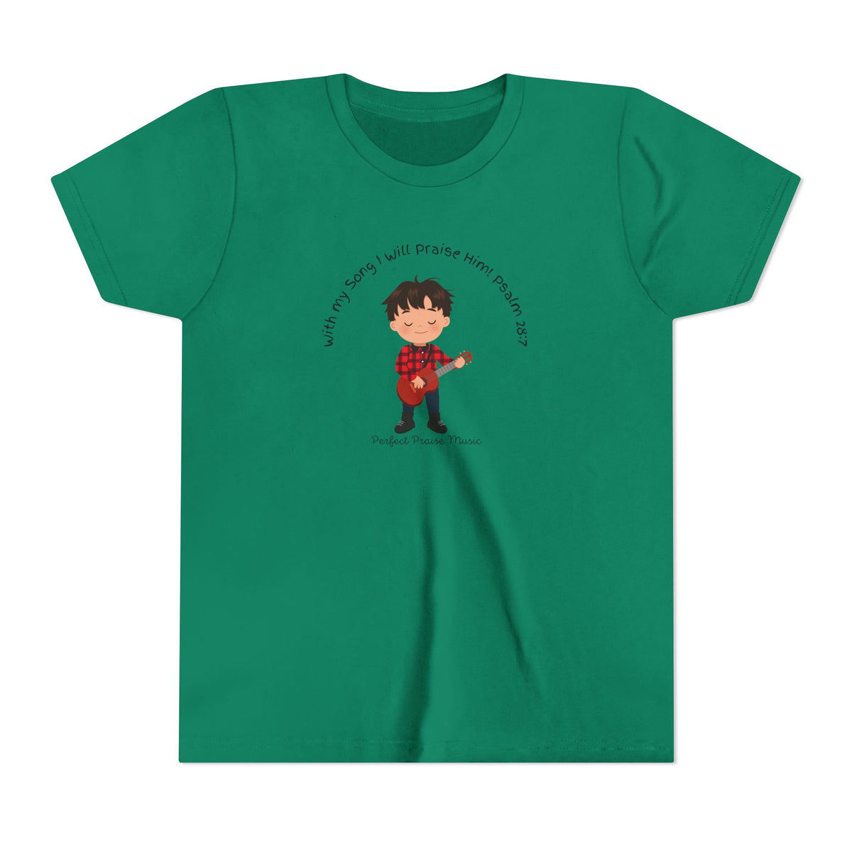 &quot;With My Song&quot; Boy Guitar Youth Worship Tee