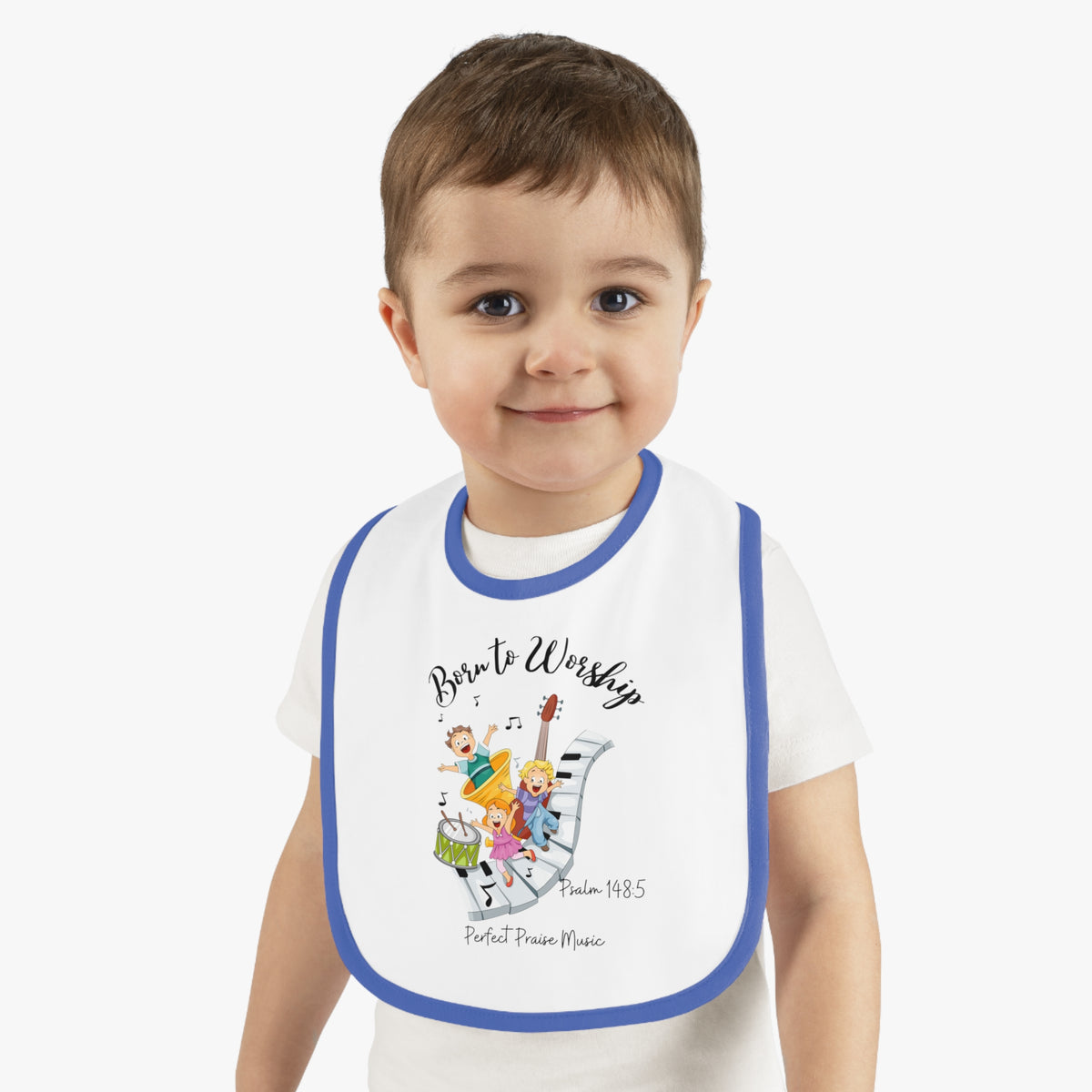 &quot;Born to Worship&quot; Baby Bib