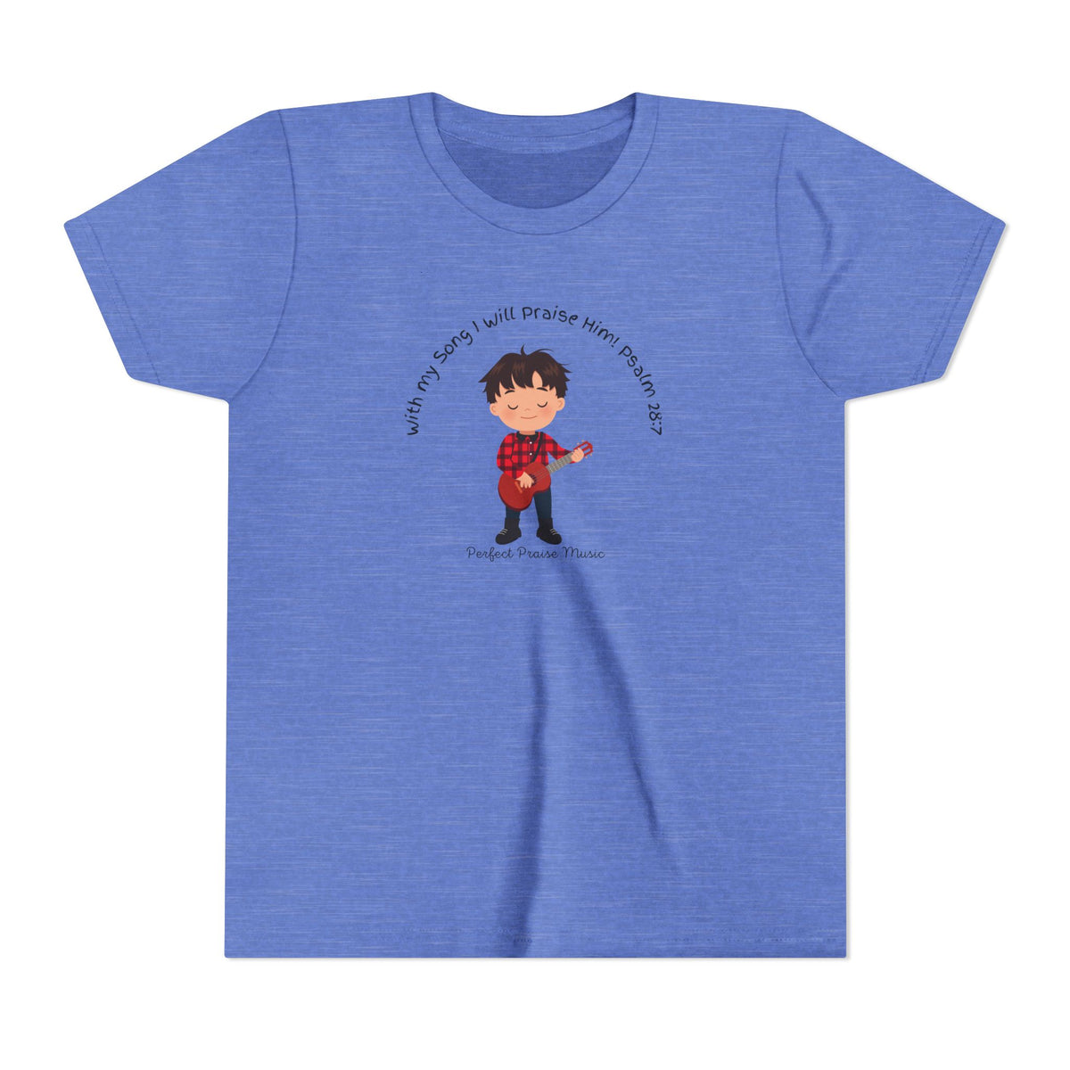 &quot;With My Song&quot; Boy Guitar Youth Worship Tee