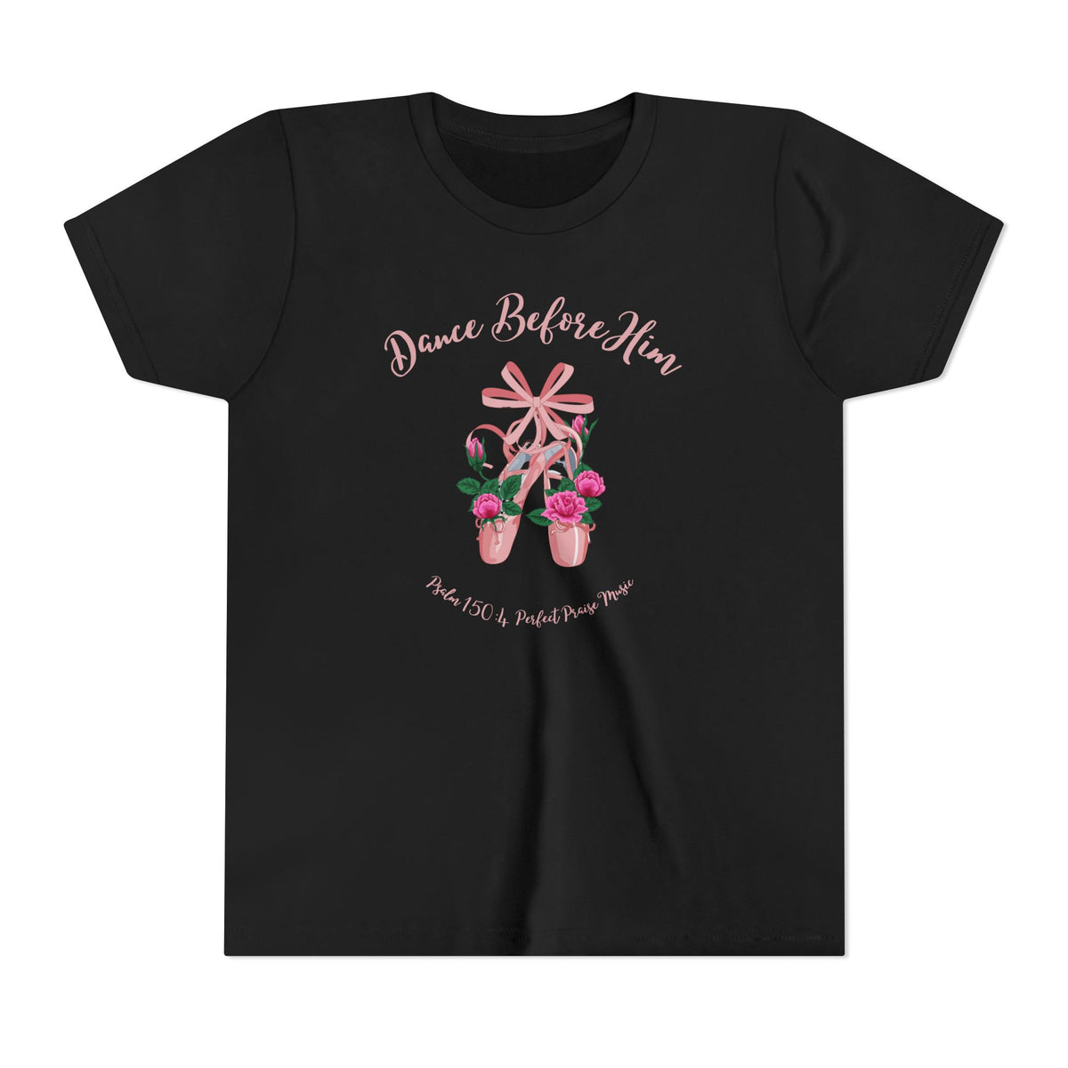 Dance Before Him Ballet Slippers Worship Youth Short Sleeve Tee