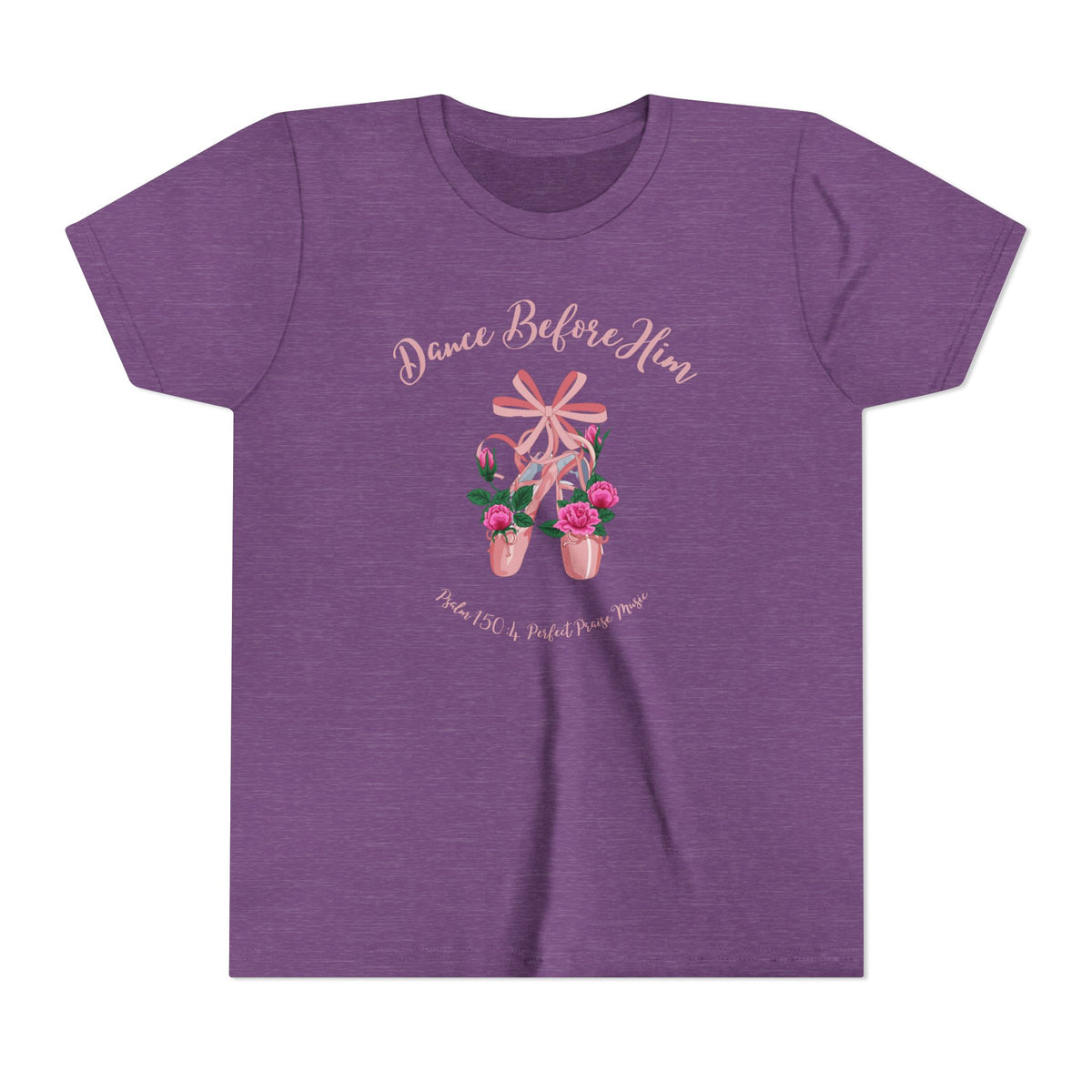 Dance Before Him Ballet Slippers Worship Youth Short Sleeve Tee