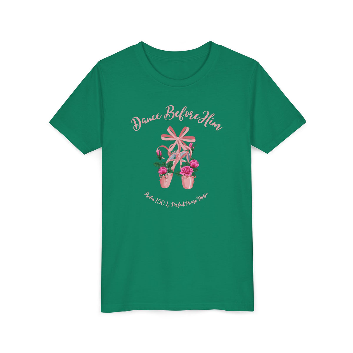 Dance Before Him Ballet Slippers Worship Youth Short Sleeve Tee