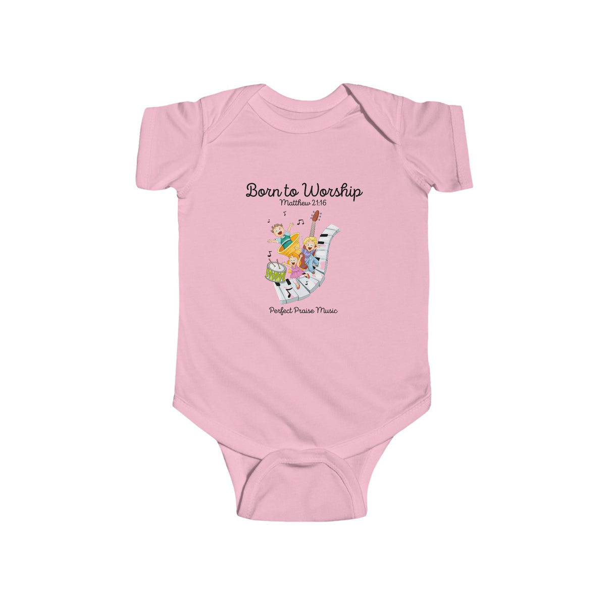 &quot;Born to Worship&quot; Baby Bodysuit