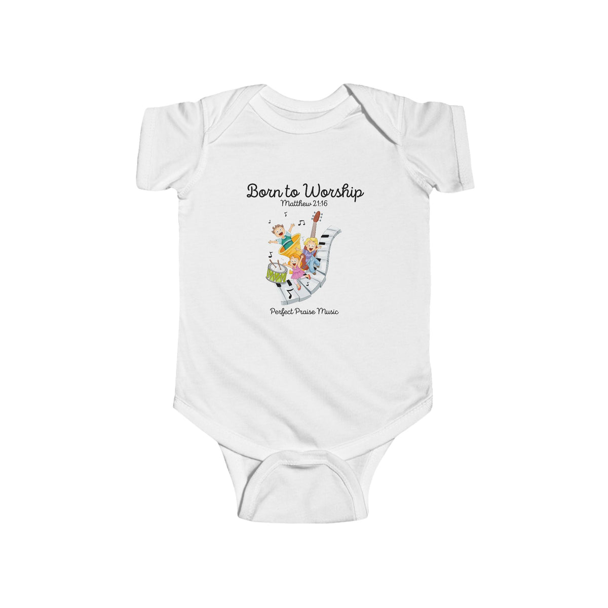 &quot;Born to Worship&quot; Baby Bodysuit