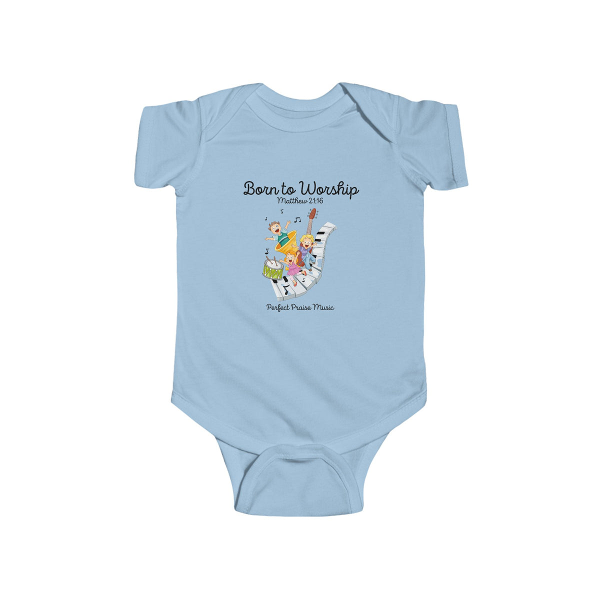 &quot;Born to Worship&quot; Baby Bodysuit