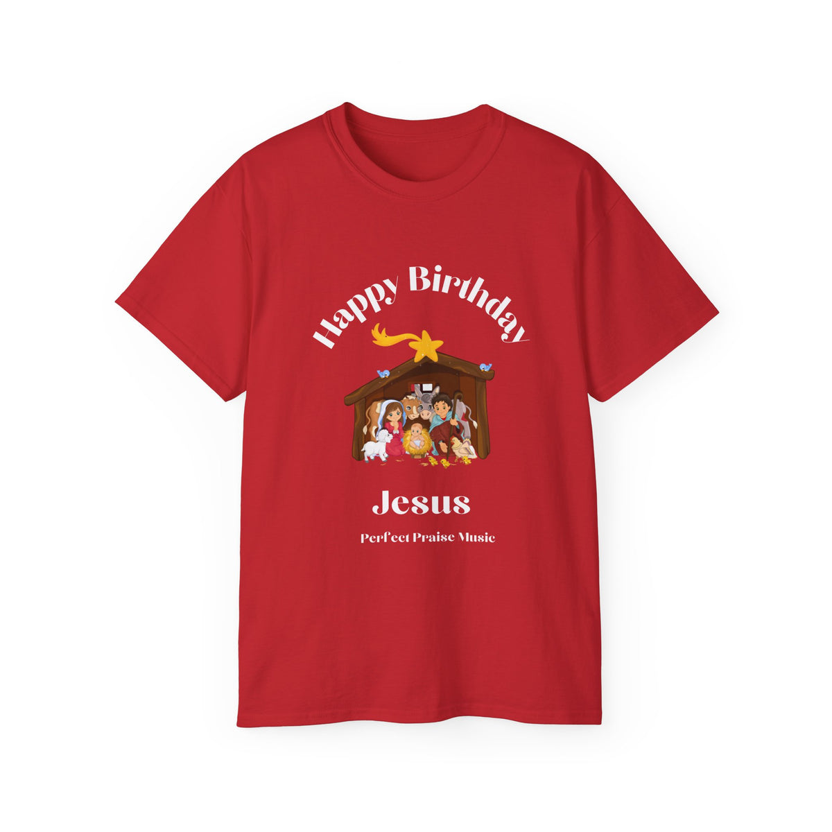 Happy Birthday Jesus Adult Unisex Ultra Cotton Tee