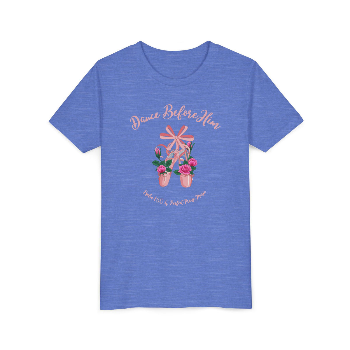 Dance Before Him Ballet Slippers Worship Youth Short Sleeve Tee