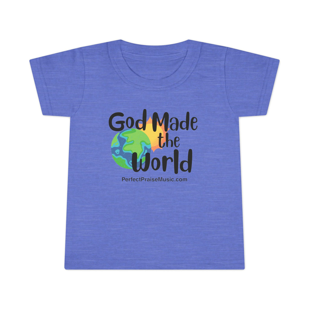 God Made the World toddler tee