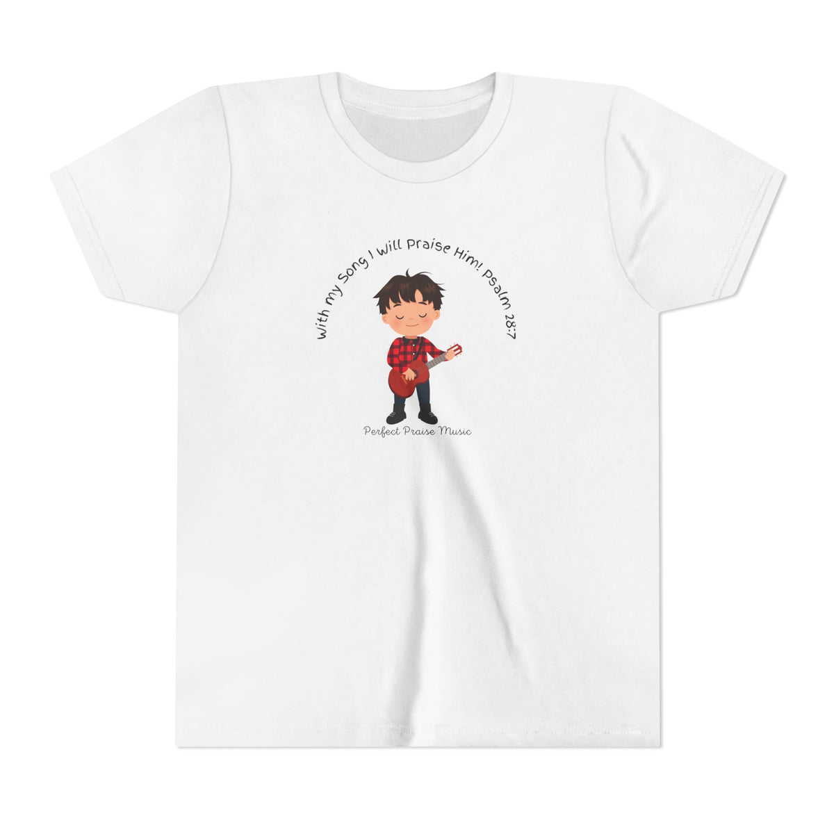 &quot;With My Song&quot; Boy Guitar Youth Worship Tee