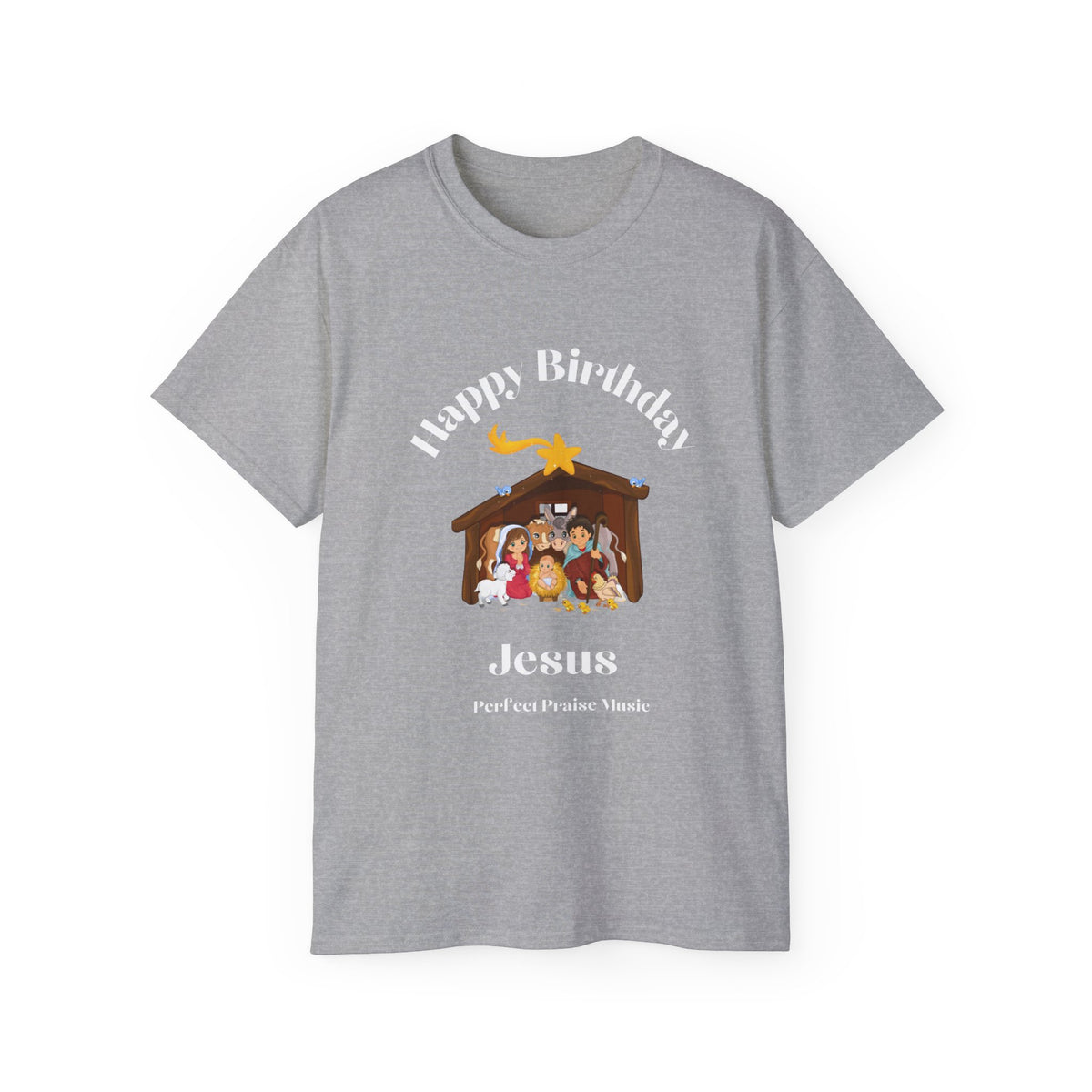 Happy Birthday Jesus Adult Unisex Ultra Cotton Tee
