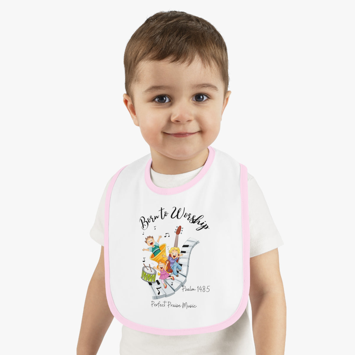 &quot;Born to Worship&quot; Baby Bib