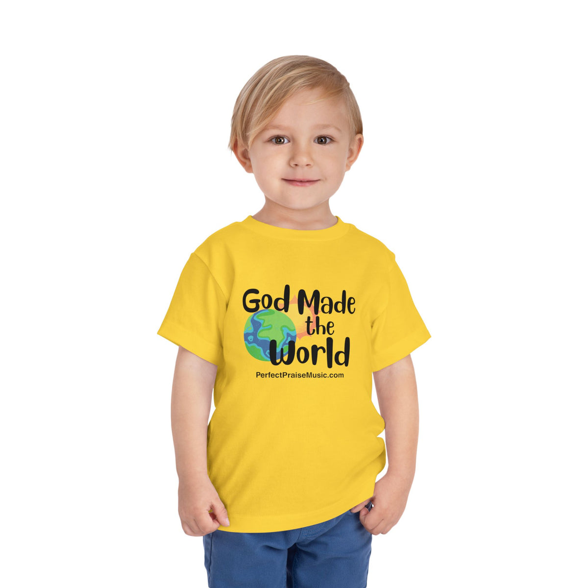 God Made the World toddler tee 2