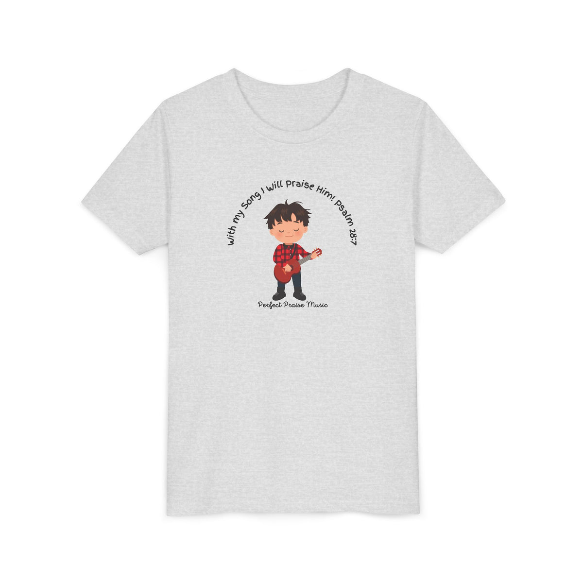 &quot;With My Song&quot; Boy Guitar Youth Worship Tee