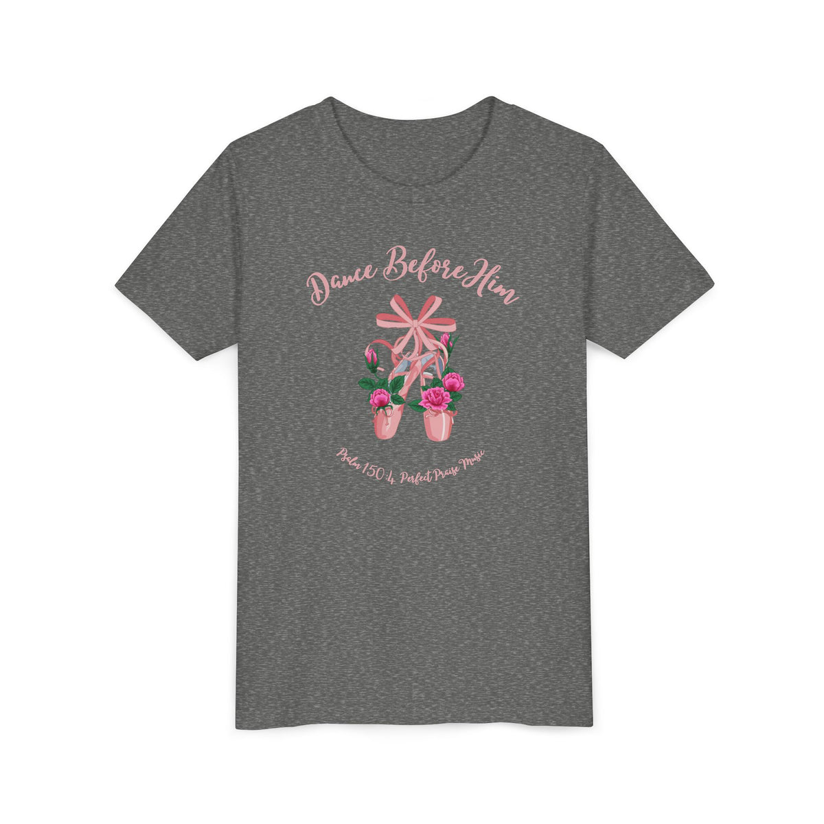 Dance Before Him Ballet Slippers Worship Youth Short Sleeve Tee