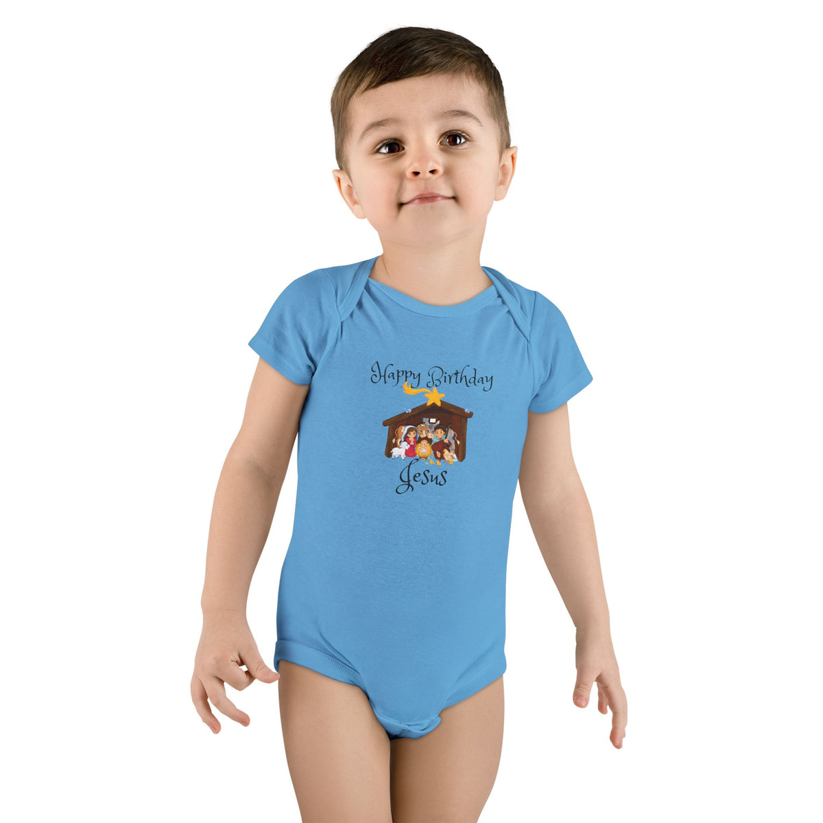 Happy Birthday Jesus Short Sleeve Onesie®