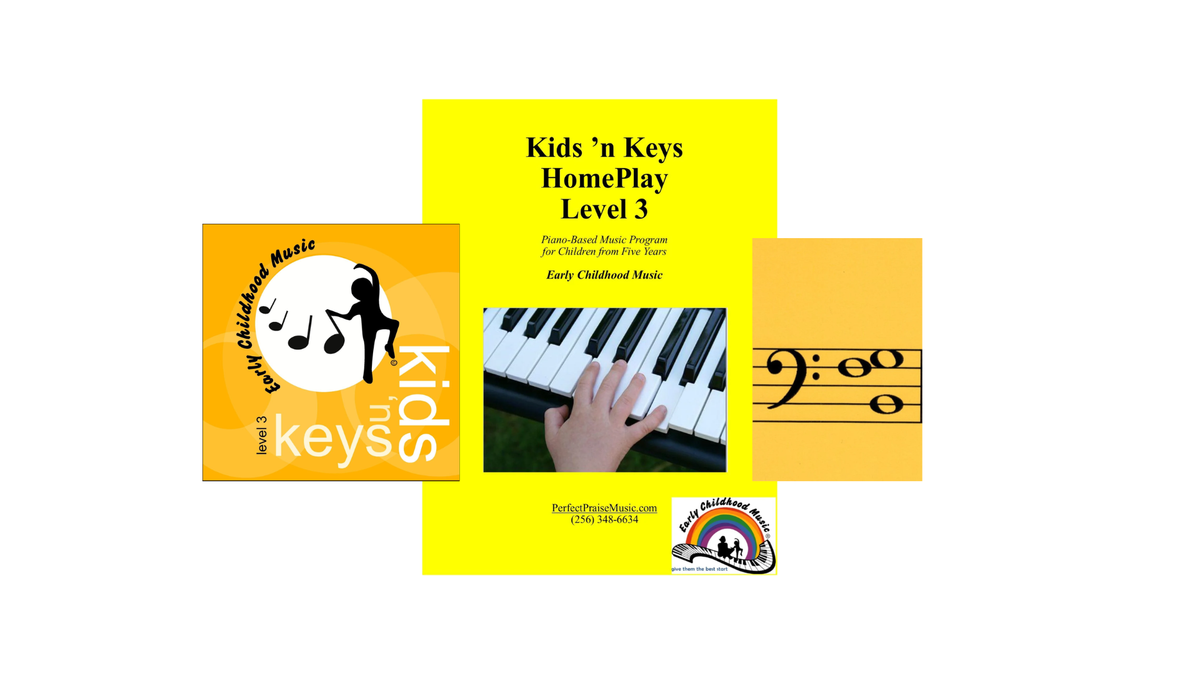 Kids N Keys Level 3 Student Book, HomePlay Sheets and Flashcard Bundle