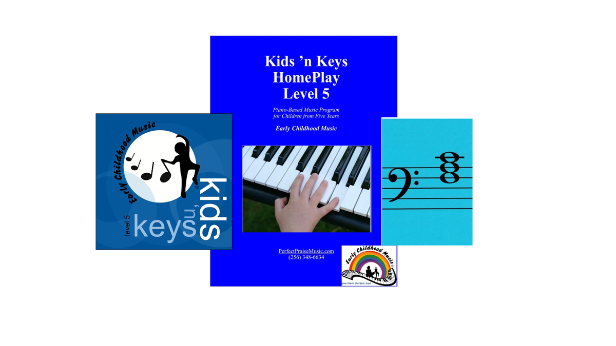 Kids N Keys Level 5 Student Book, HomePlay Sheets and Flashcard Bundle